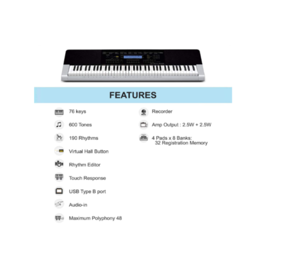 CASIO KEYBOARD WK 240 2